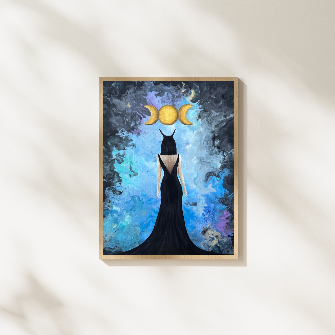 Whispers of the Underworld Hand Painted Canvas