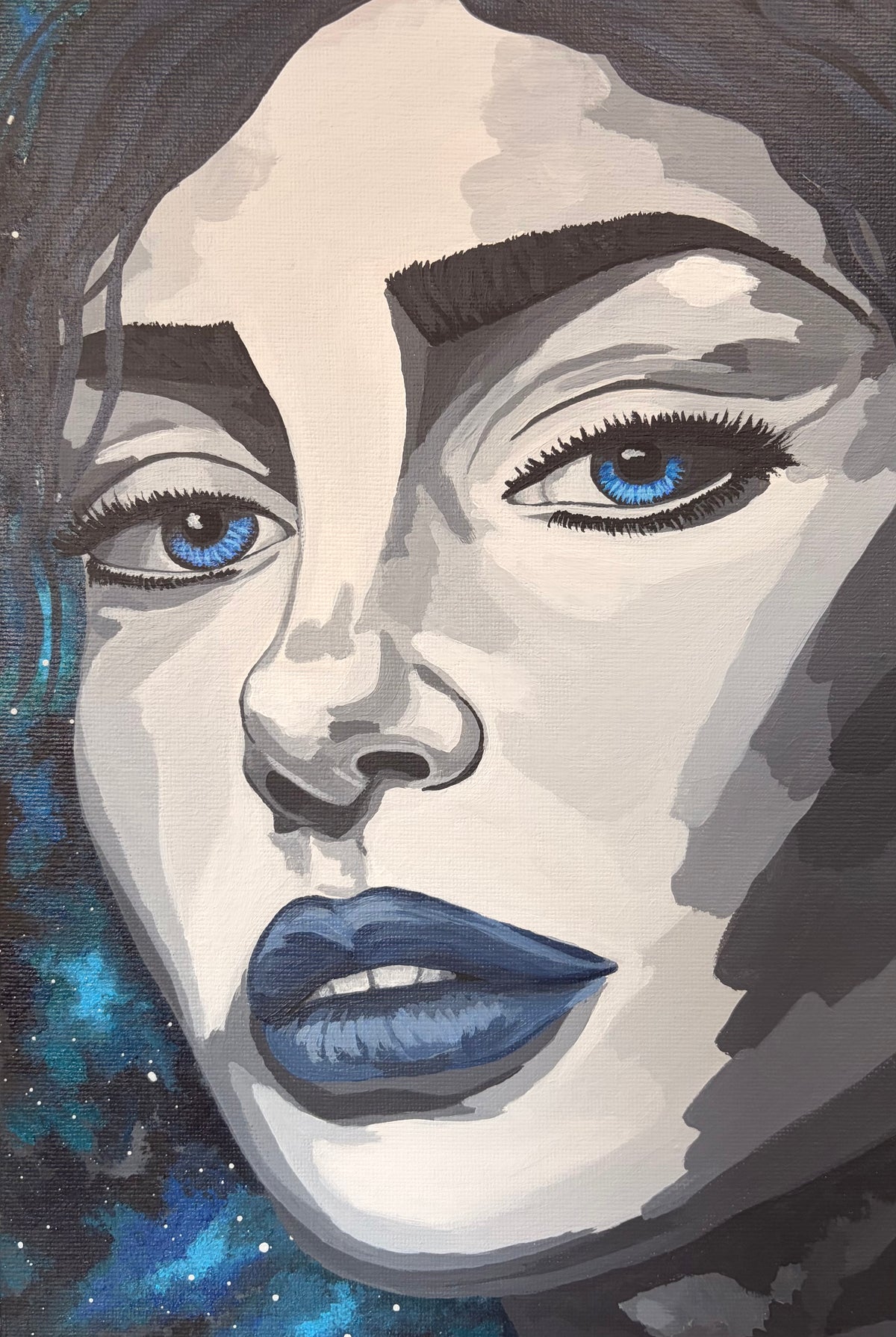 Born of the Stars Hand Painted Canvas