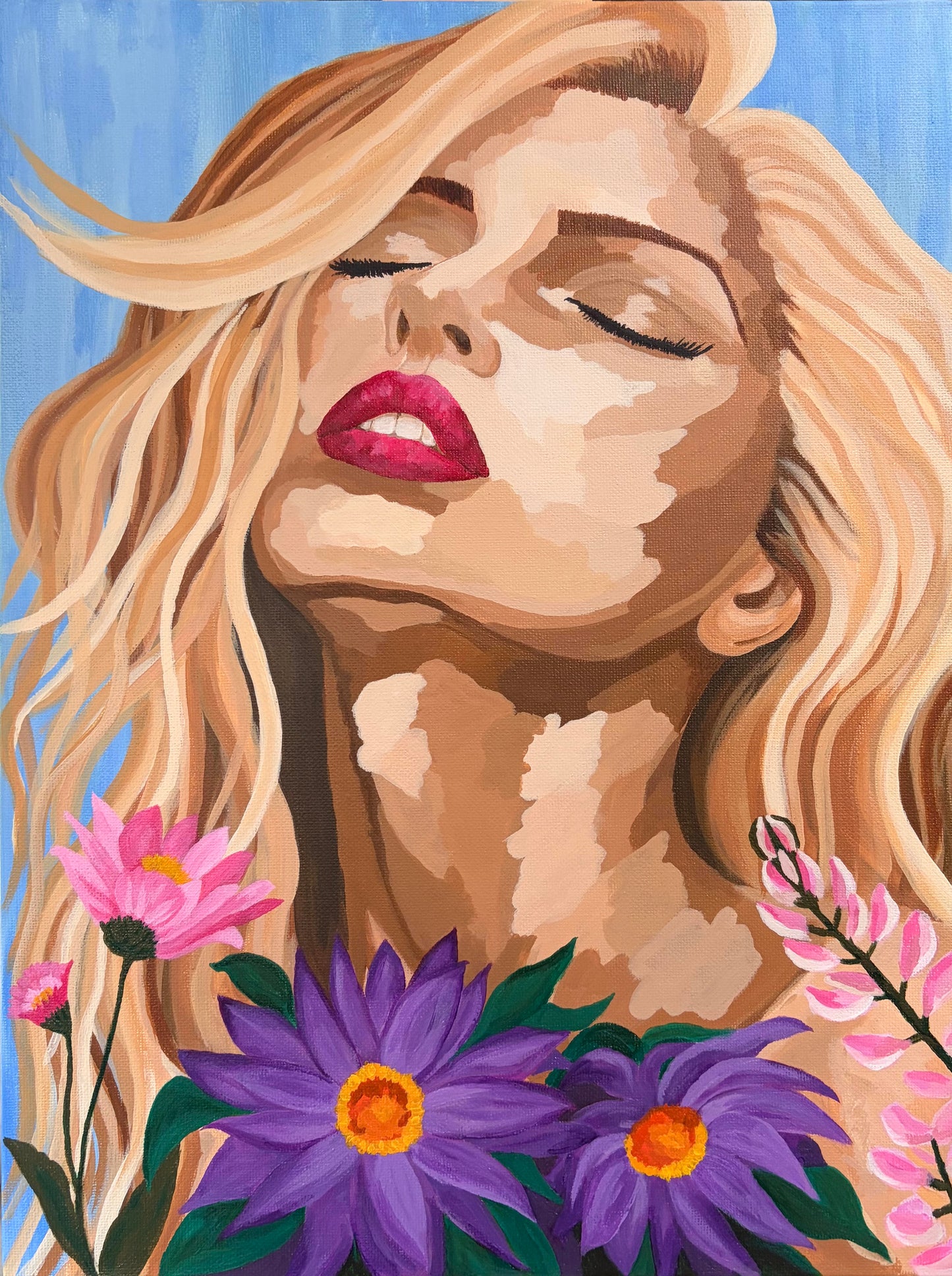 Gaia's Embrace Hand Painted Canvas