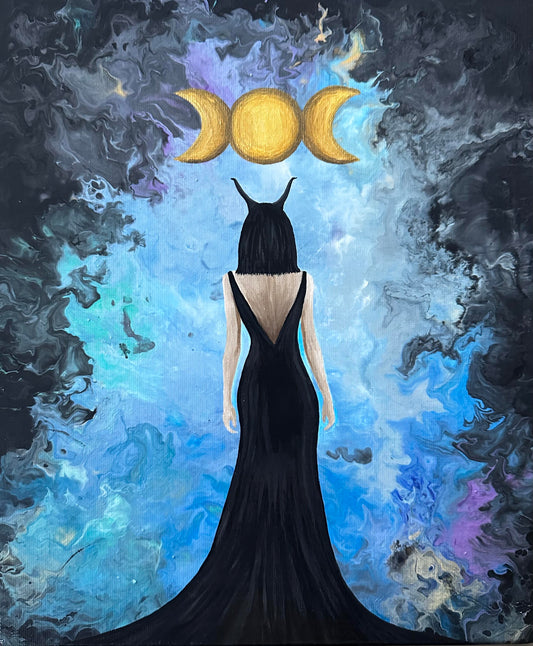 Whispers of the Underworld Hand Painted Canvas