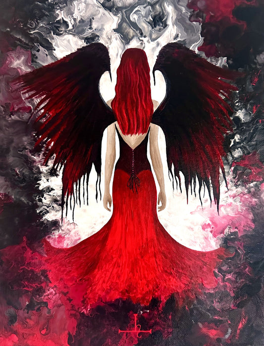 Lilith’s Rebellion Hand Painted Canvas